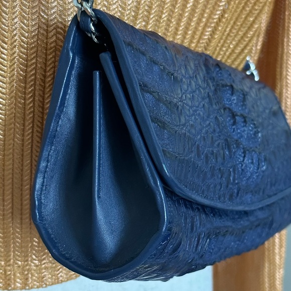 New Genuine Crocodile Leather Chain Banquet Purse - Picture 6 of 11